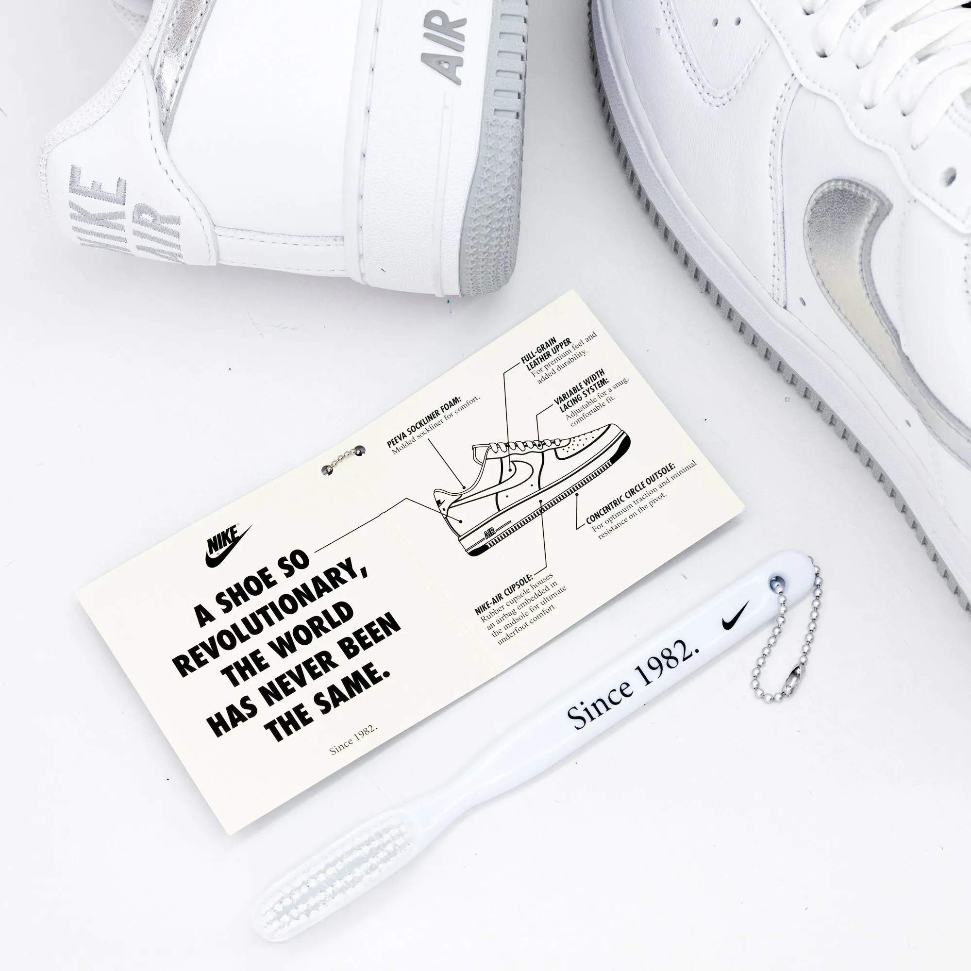 Nike Air Force 1 Low Retro Anniversary Edition "Colour of the Month" White/Metallic Silver DZ6755-100