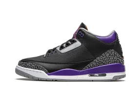 Nike Air Jordan 3 Retro "Black Court Purple"