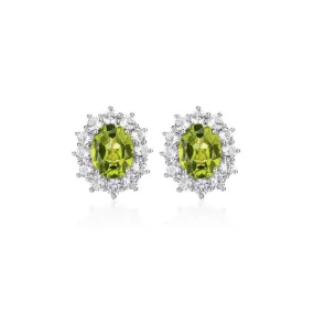 PERIDOT LUXURY OVAL CUT STUDS