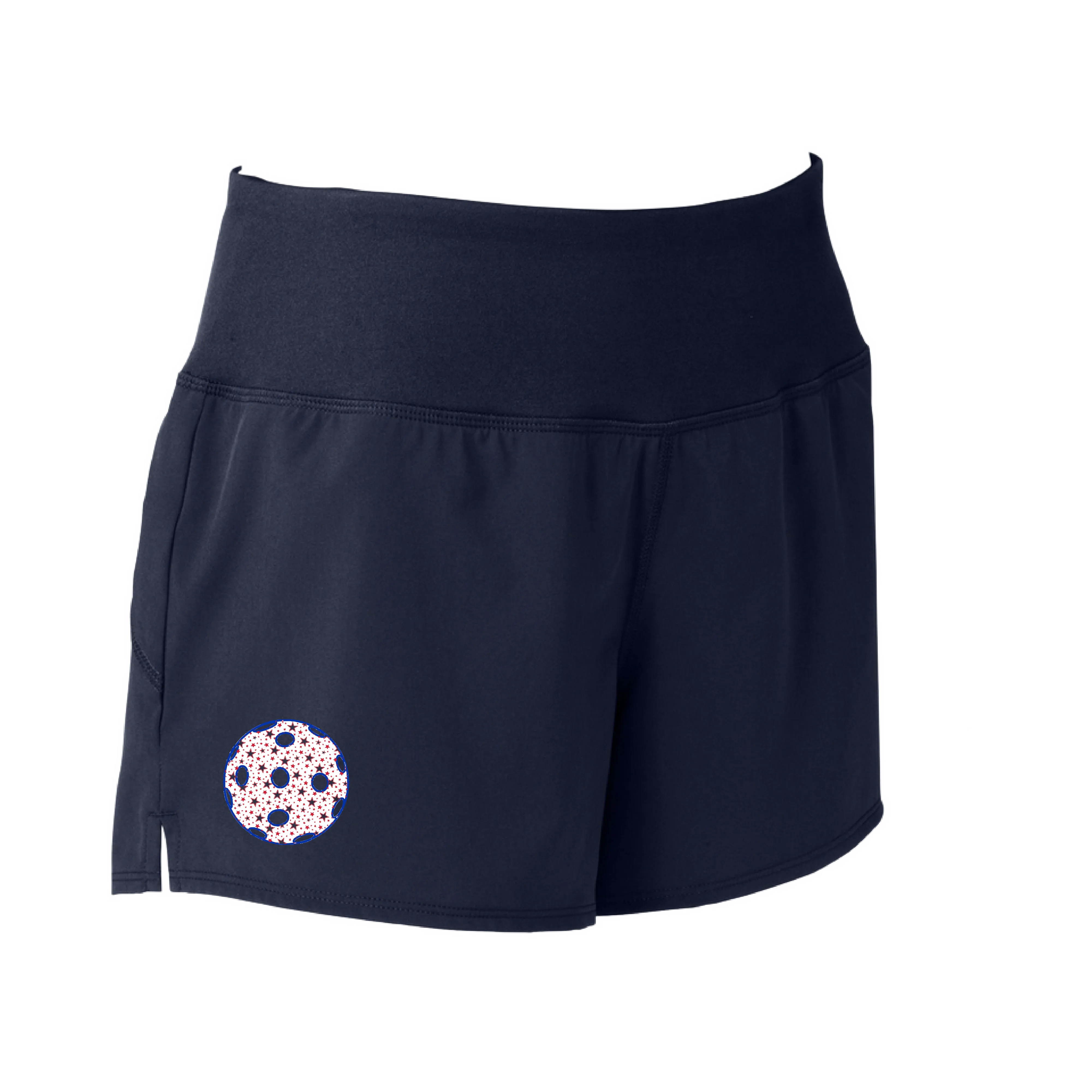 Pickleball Customizable (Colors Cyan, Green, Orange, Pink, Star) | Women's Pickleball Shorts