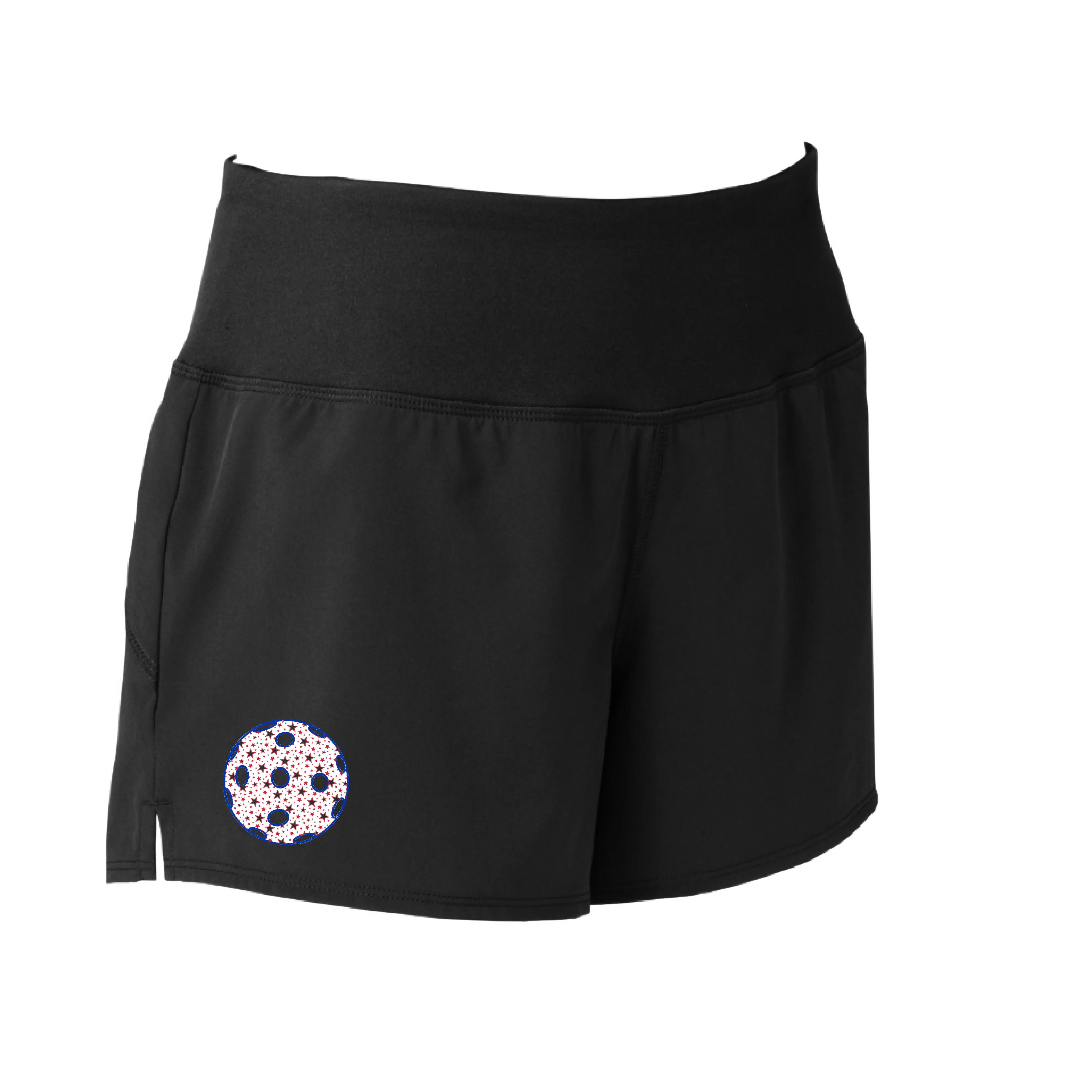 Pickleball Customizable (Colors Cyan, Green, Orange, Pink, Star) | Women's Pickleball Shorts