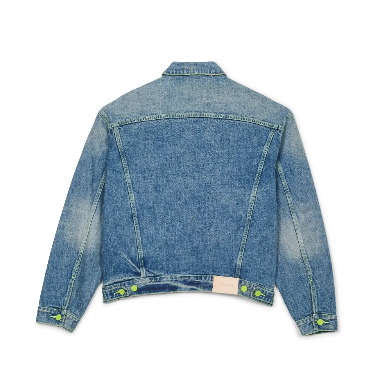 Purple Brand Indigo Neon Pop Jean Jacket