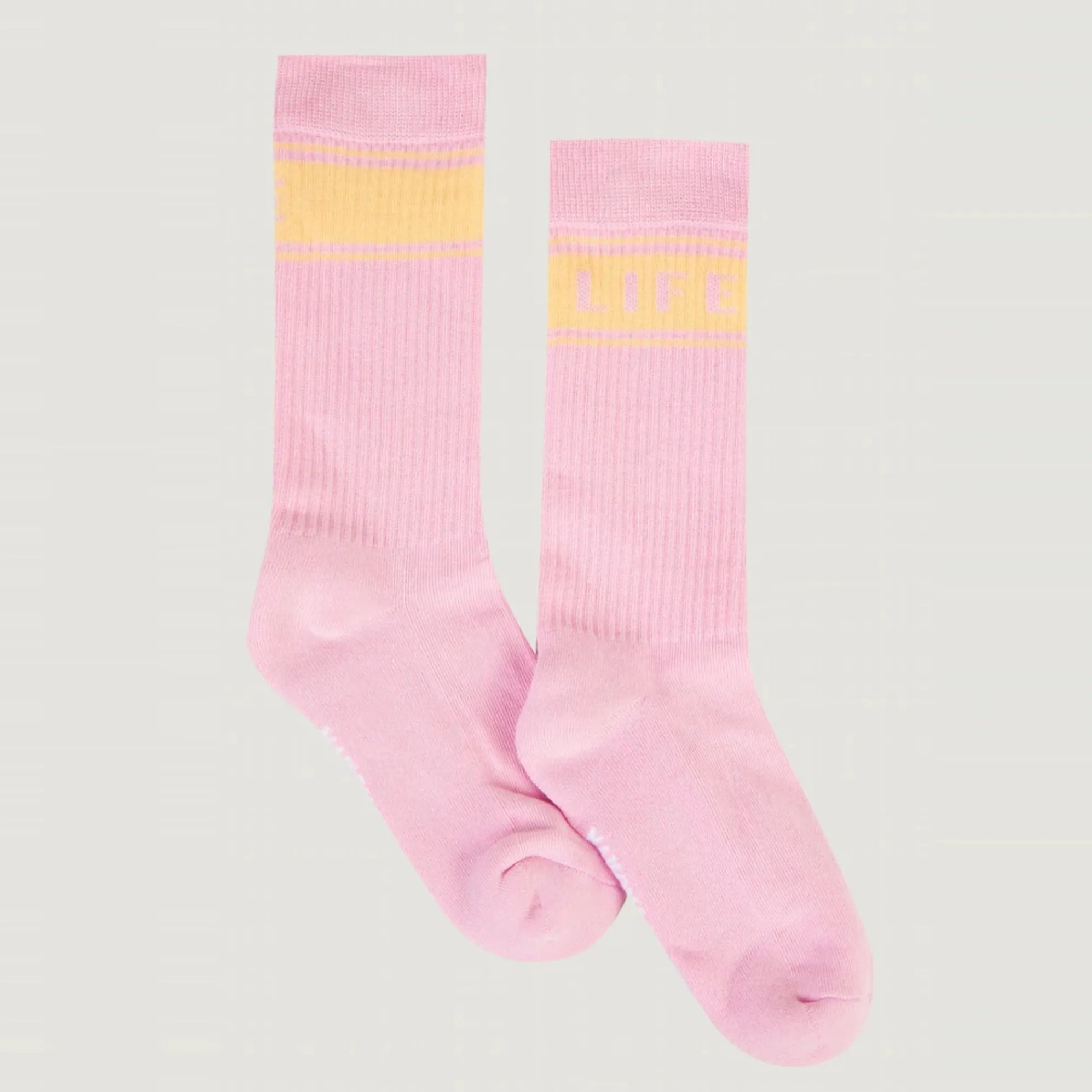 "Love Life" Gasnier Socks (Pink Yellow)