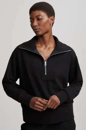 RADFORD HALF ZIP BLACK