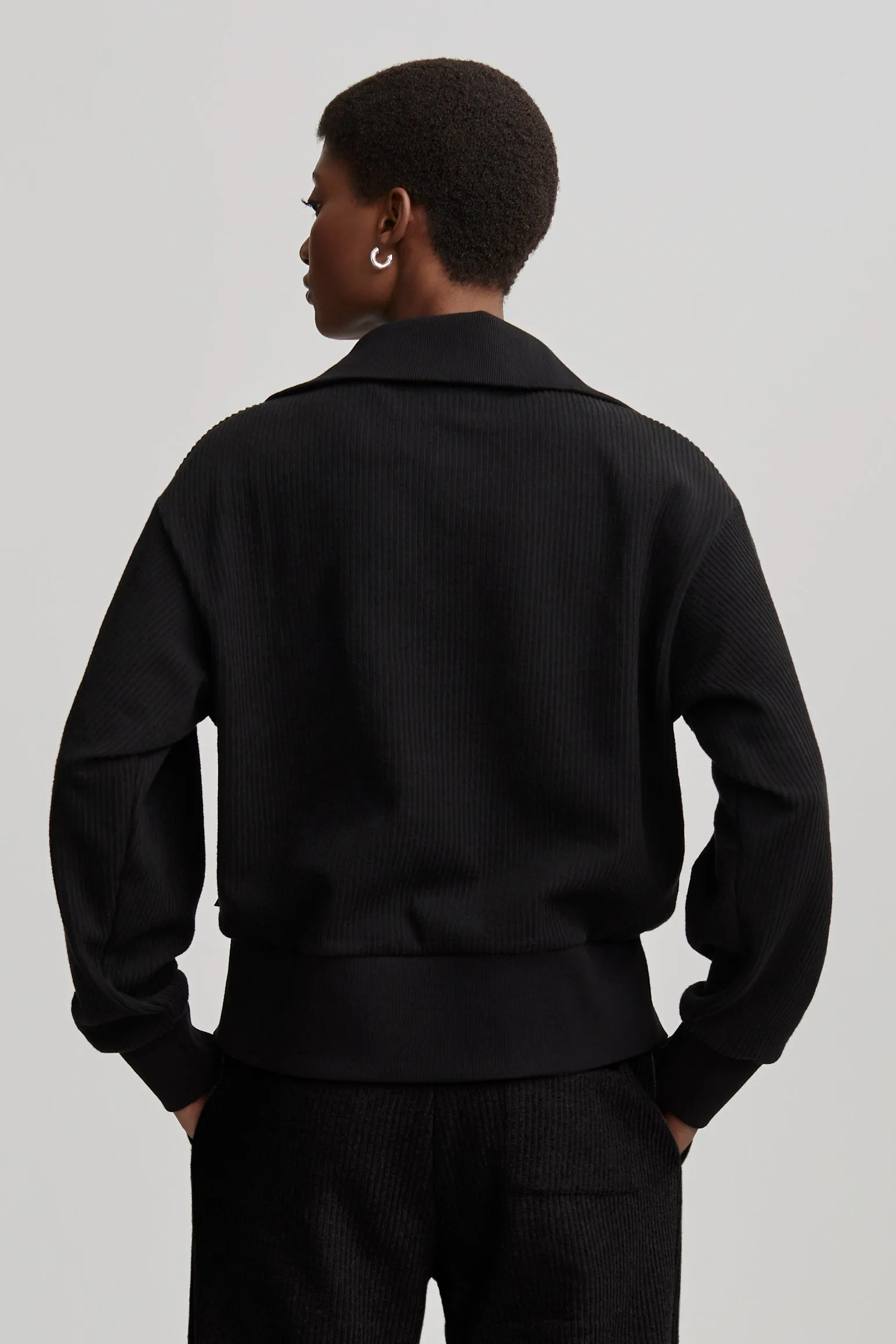 RADFORD HALF ZIP BLACK