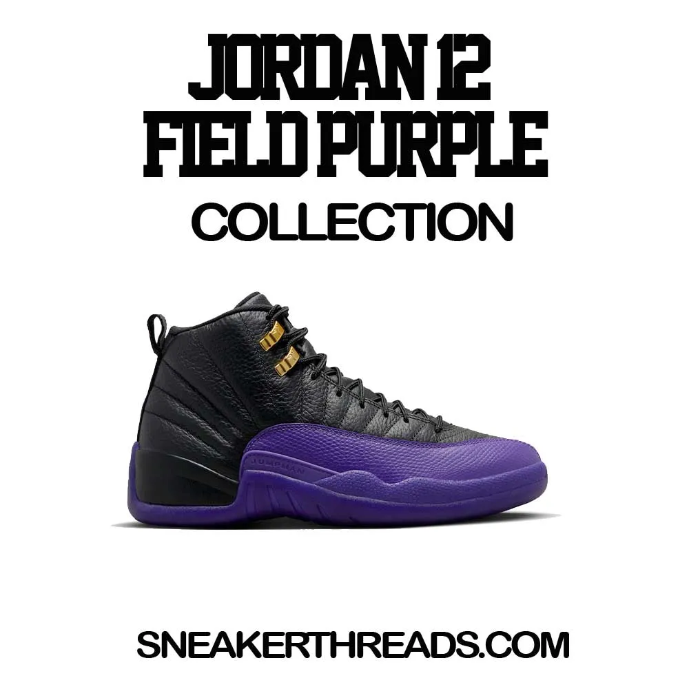 Retro 12 Field Purple Shirt - God Got Me - Purple