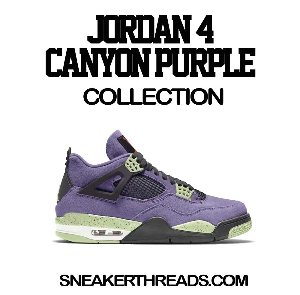 Retro 4 Canyon Purple Shirt - Clean Pair - Pistachio