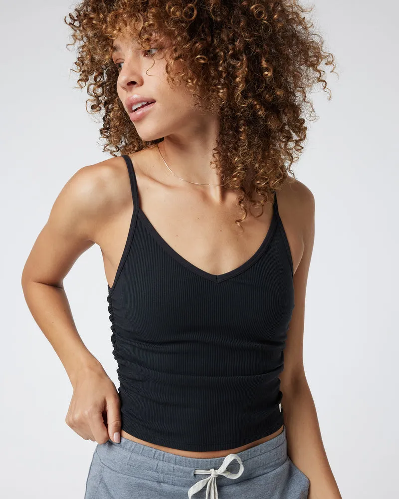 Rib Ruched Tank | 2 Colors