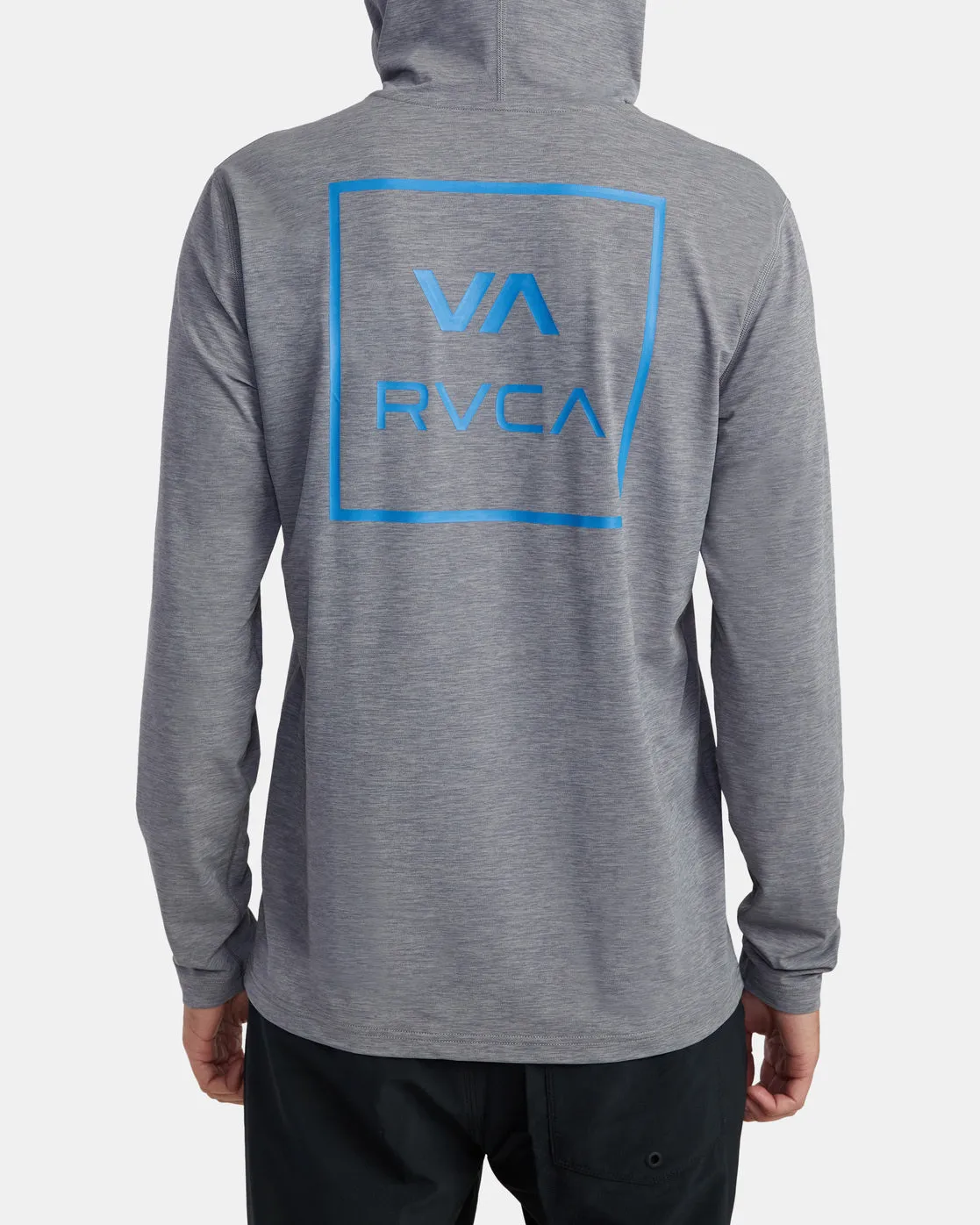 RVCA Long Sleeve Rashguard Hoodie - Heather Grey