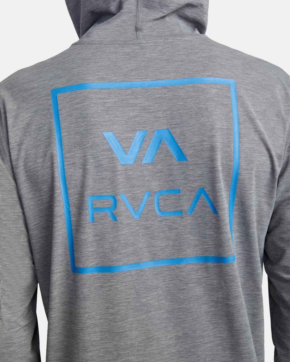 RVCA Long Sleeve Rashguard Hoodie - Heather Grey