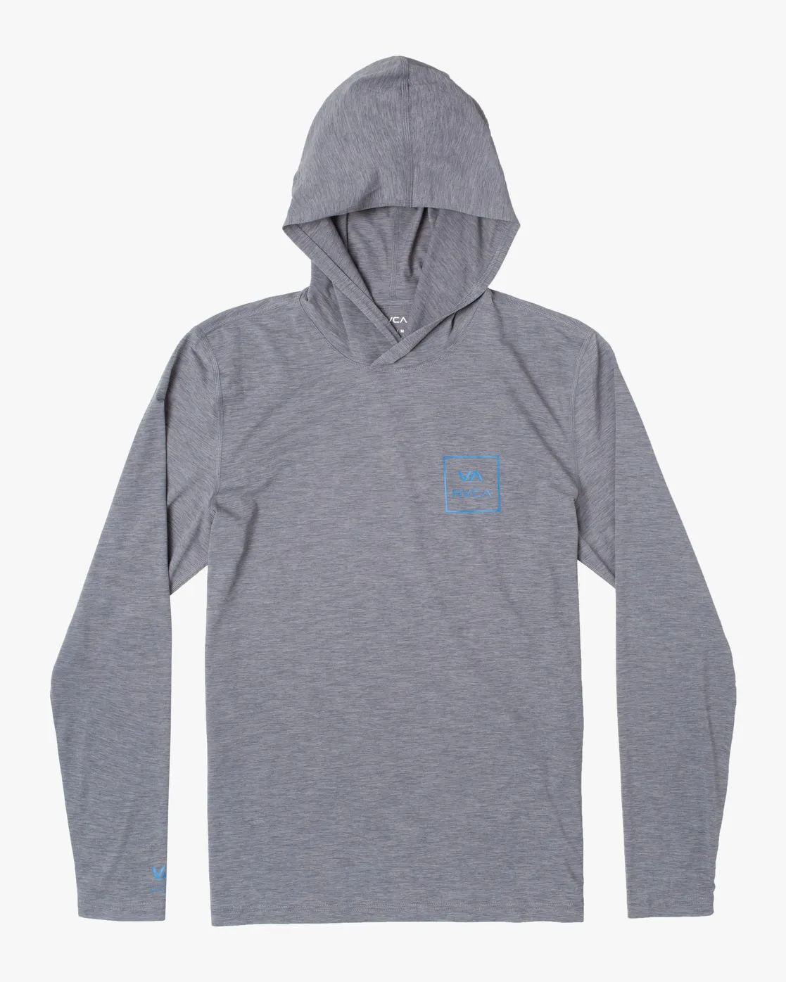 RVCA Long Sleeve Rashguard Hoodie - Heather Grey