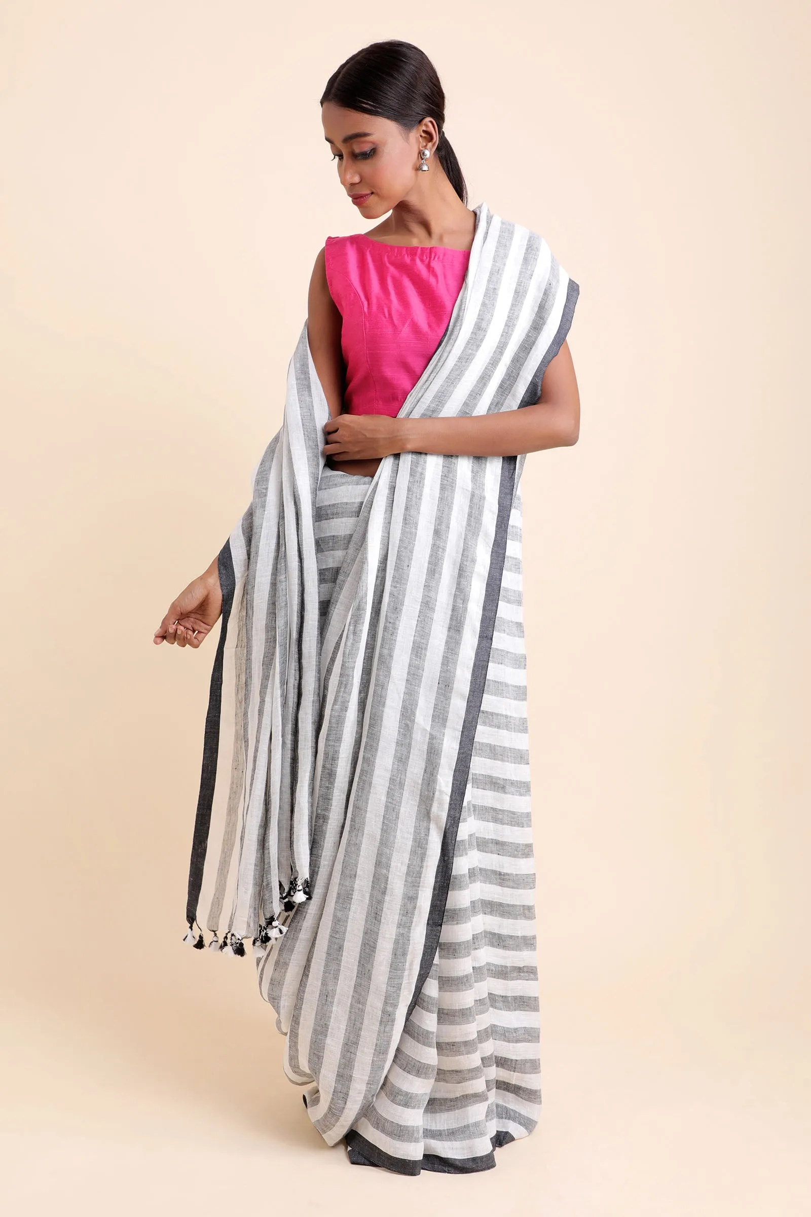 Saanjh Linen Saree