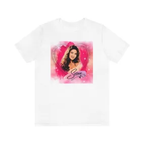 Selena Pink Heart Short Sleeve Tee