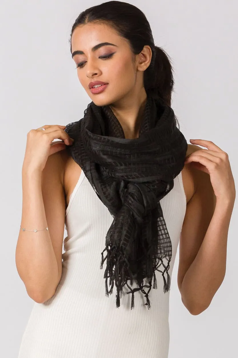 Sevya Sarita scarf, viscose-silk blend