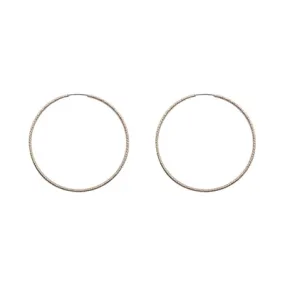 Simply Classic Hoop Earrings - Silver