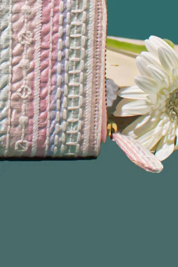 Sorbet Embroidered Wallet