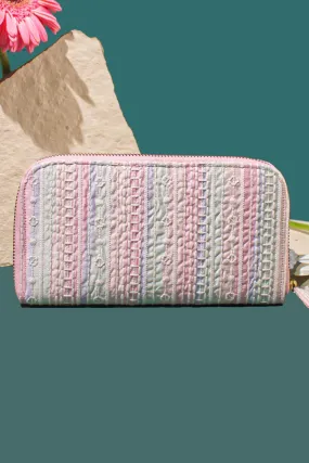 Sorbet Embroidered Wallet