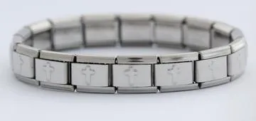 Stainless Steel Nomination Crosses Bracelet(18 Links)