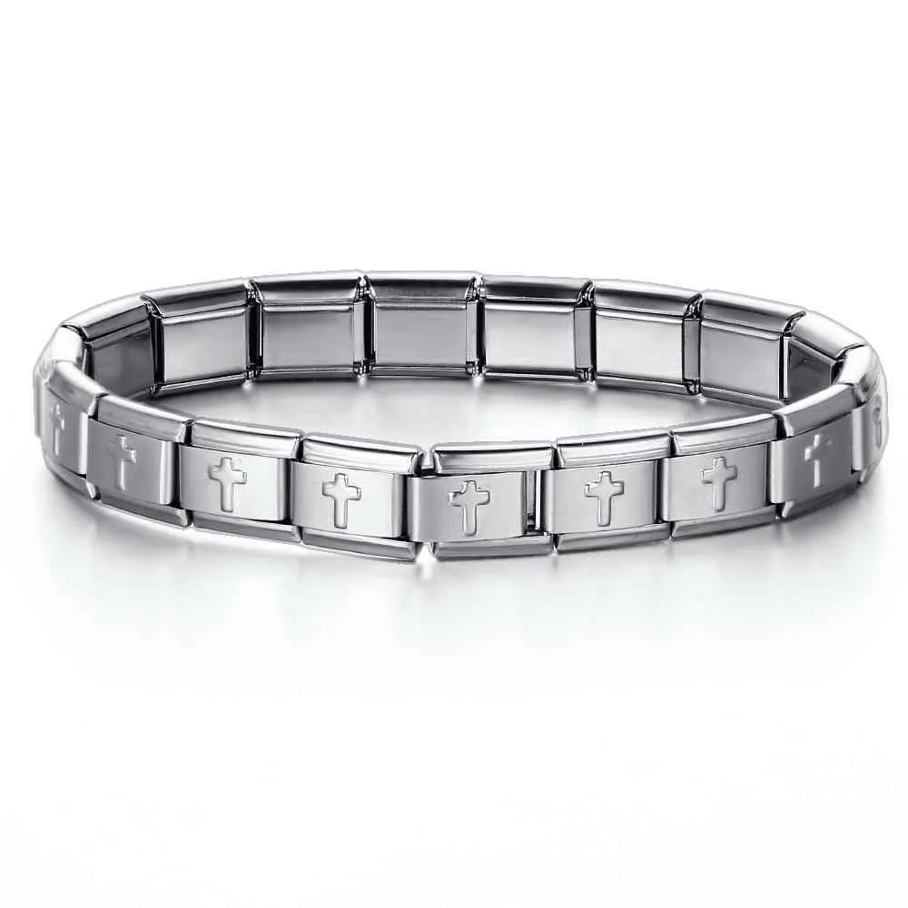 Stainless Steel Nomination Crosses Bracelet(18 Links)