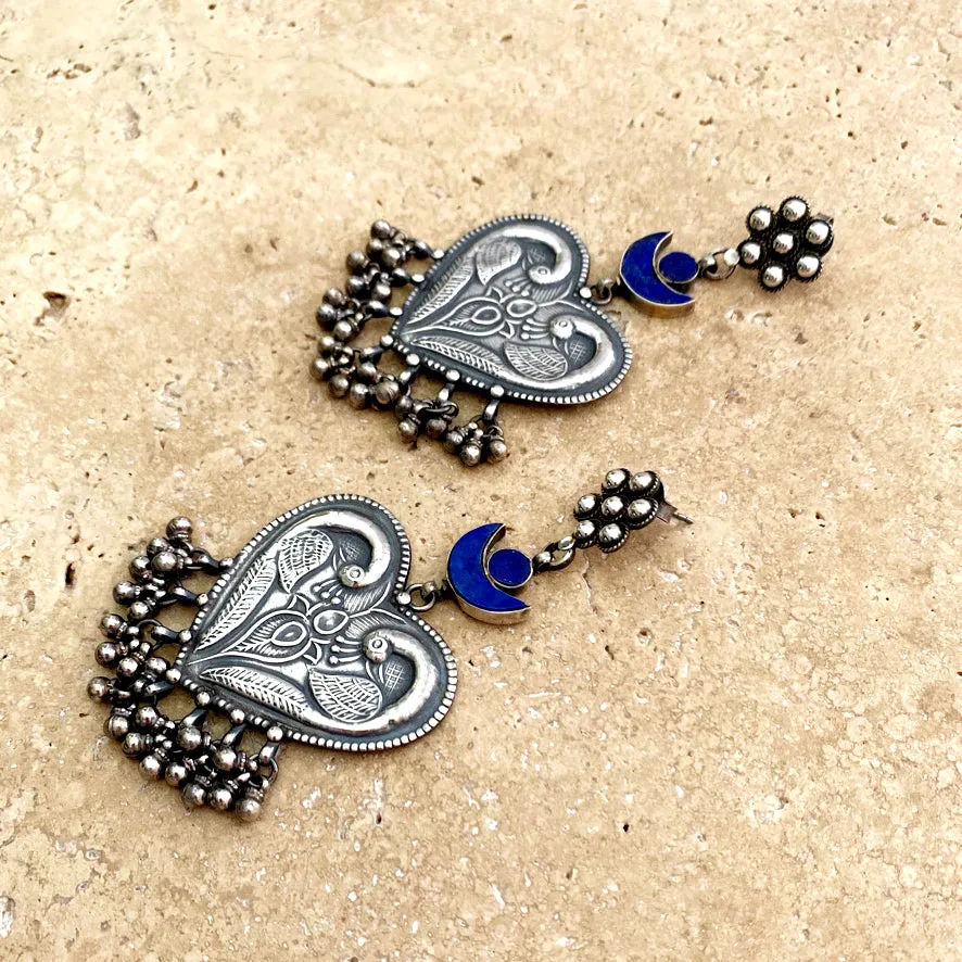 Sterling Silver Earrings - Banjara Lapis