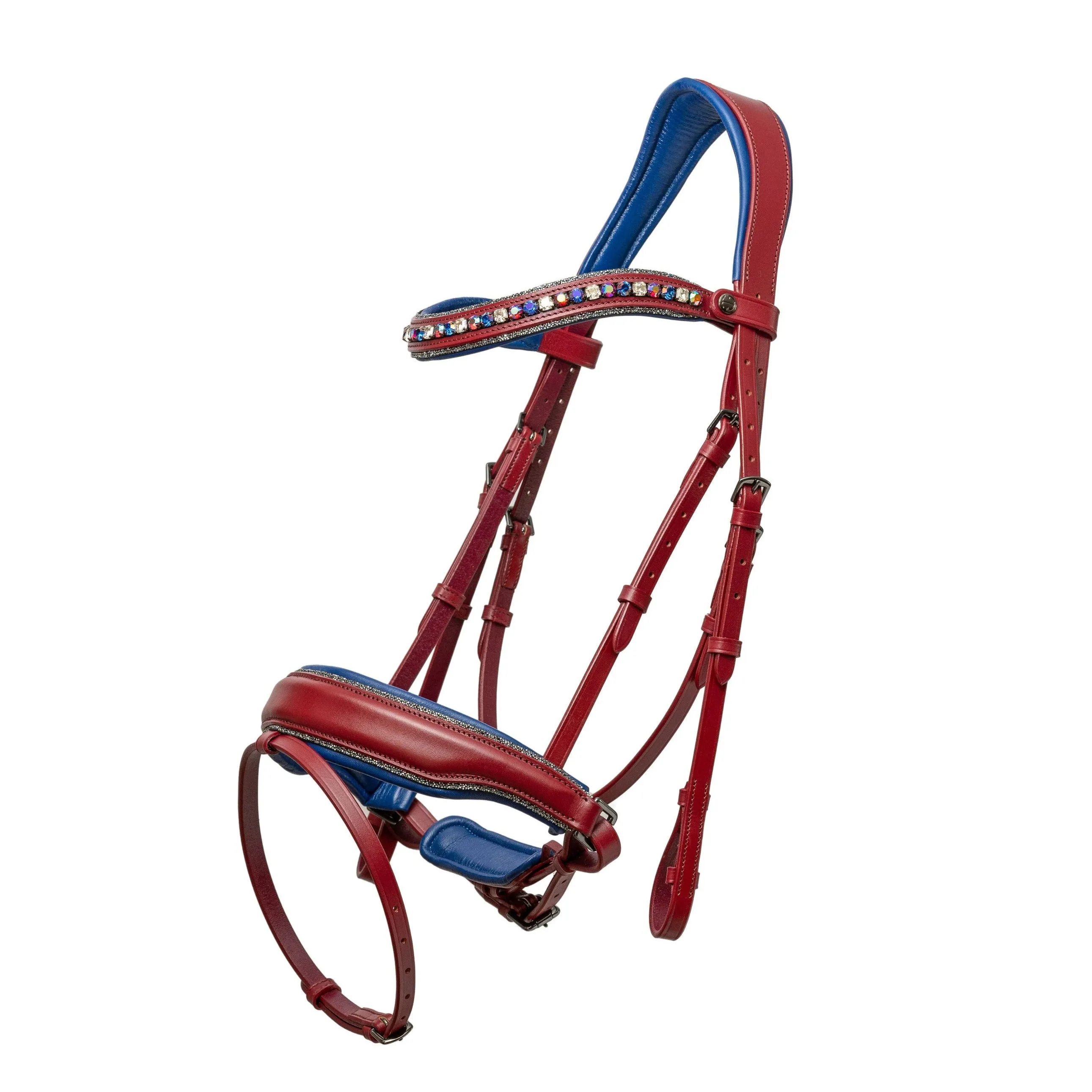 The Cherrywood Red Leather Snaffle Bridle (Pathway to the Podium Collection)