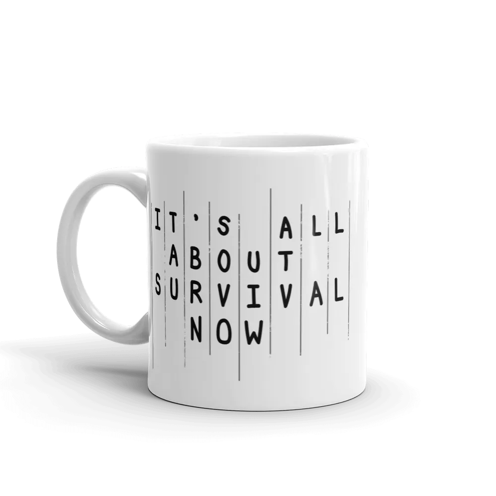 The Walking Dead Rick Season 5 Survival Quote White Mug