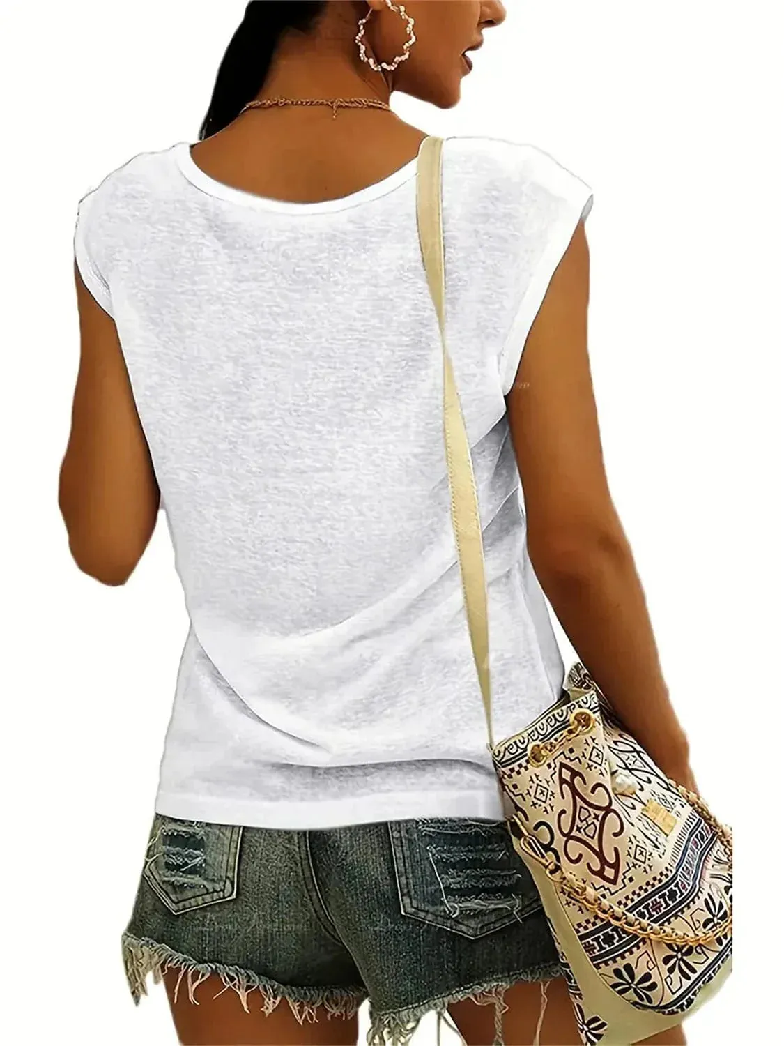 V Neck Sleeveless Women's Blouse - Stylish and Comfortable Long Sleeve Tee