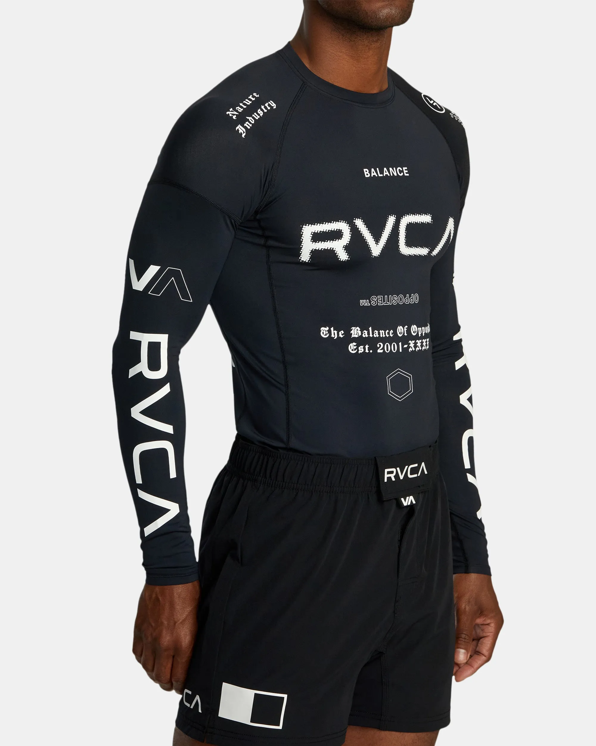 VA Sport Long Sleeve Rashguard - Black All Brand 2