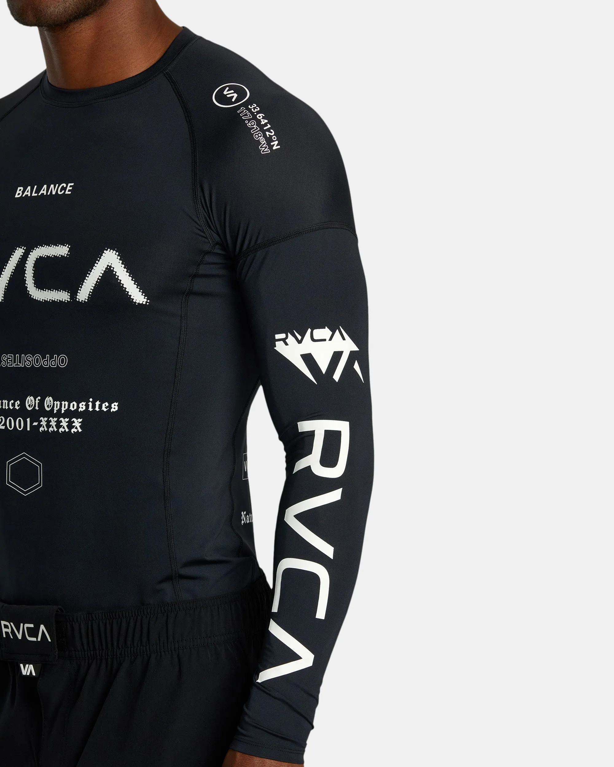 VA Sport Long Sleeve Rashguard - Black All Brand 2