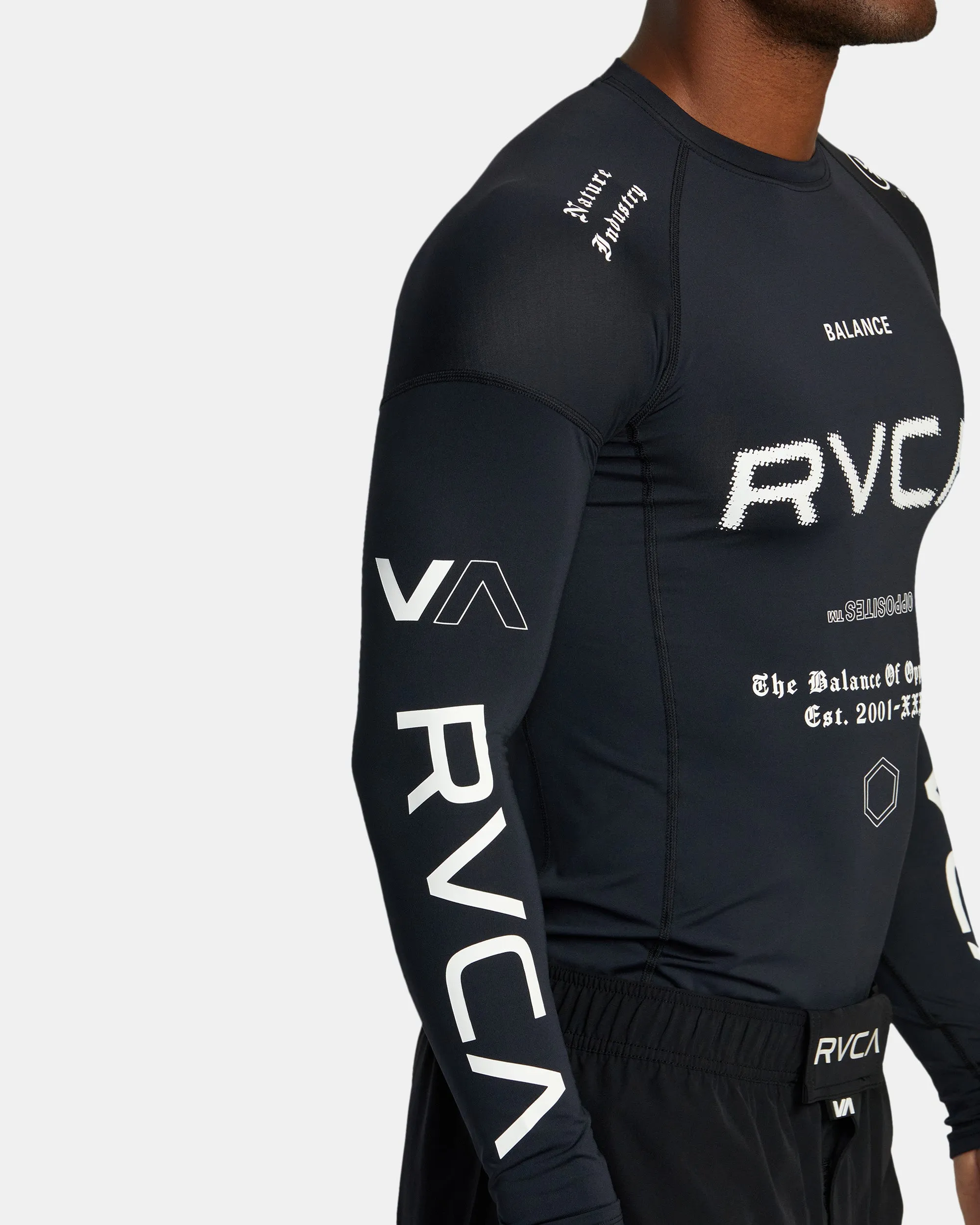 VA Sport Long Sleeve Rashguard - Black All Brand 2