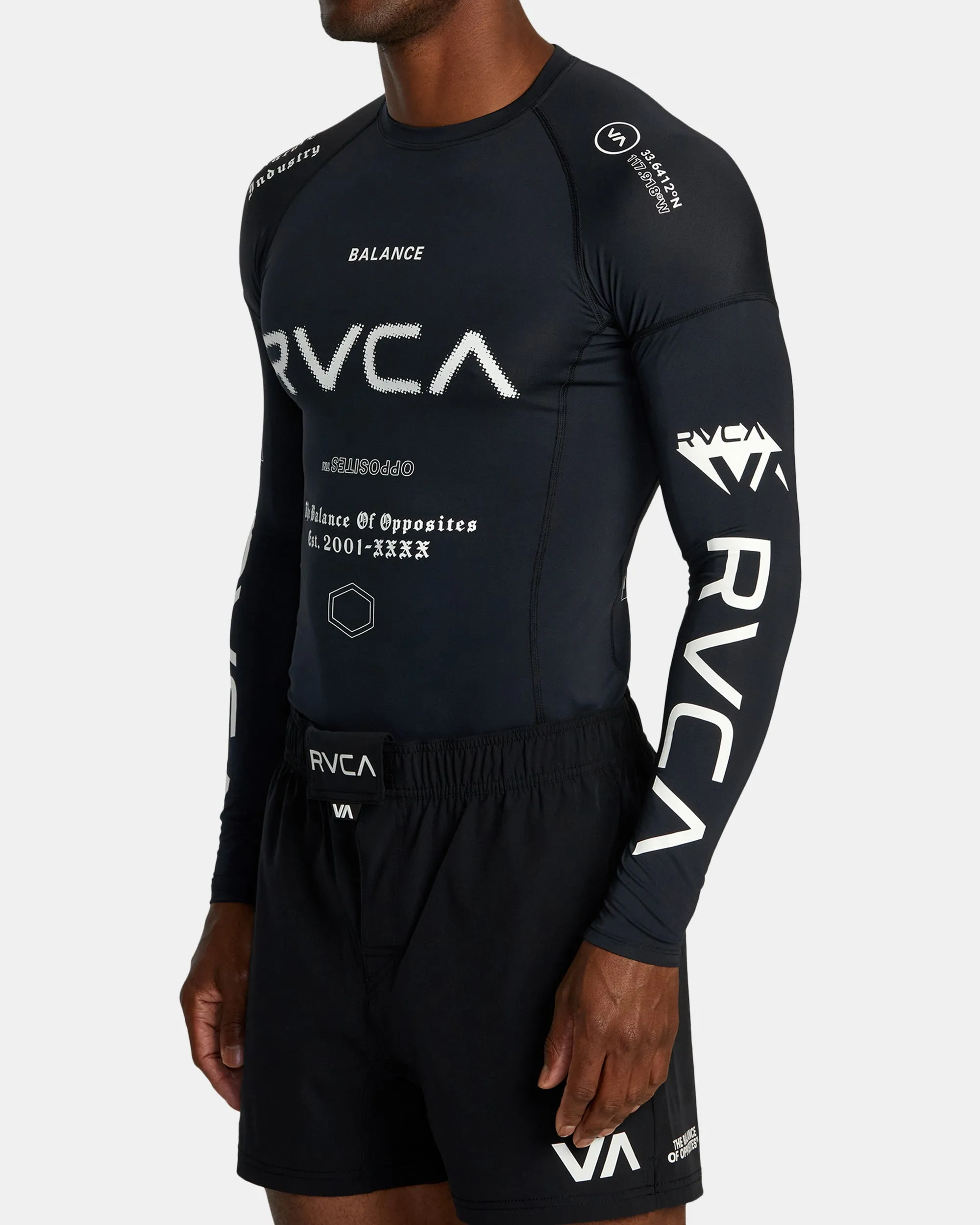 VA Sport Long Sleeve Rashguard - Black All Brand 2