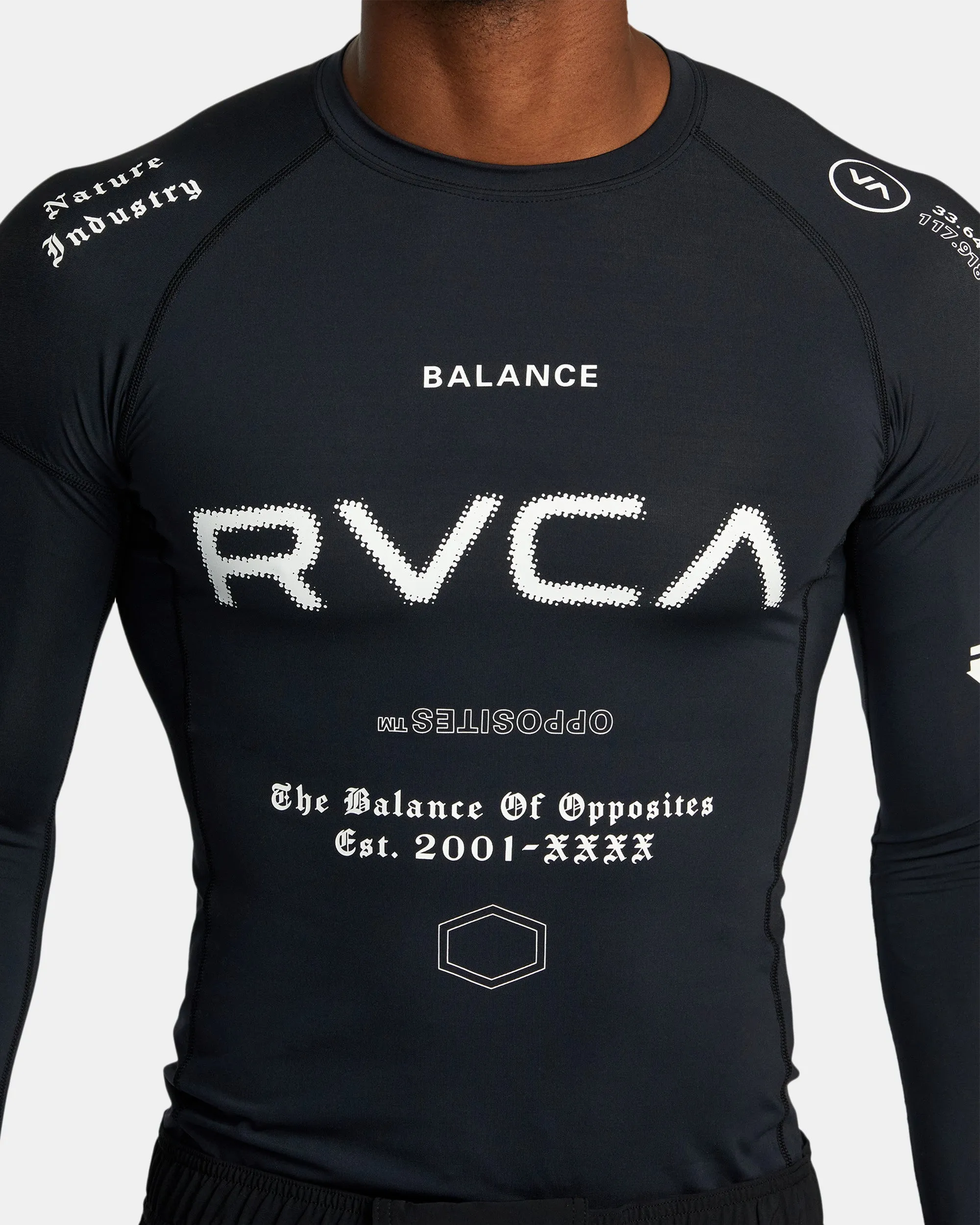 VA Sport Long Sleeve Rashguard - Black All Brand 2