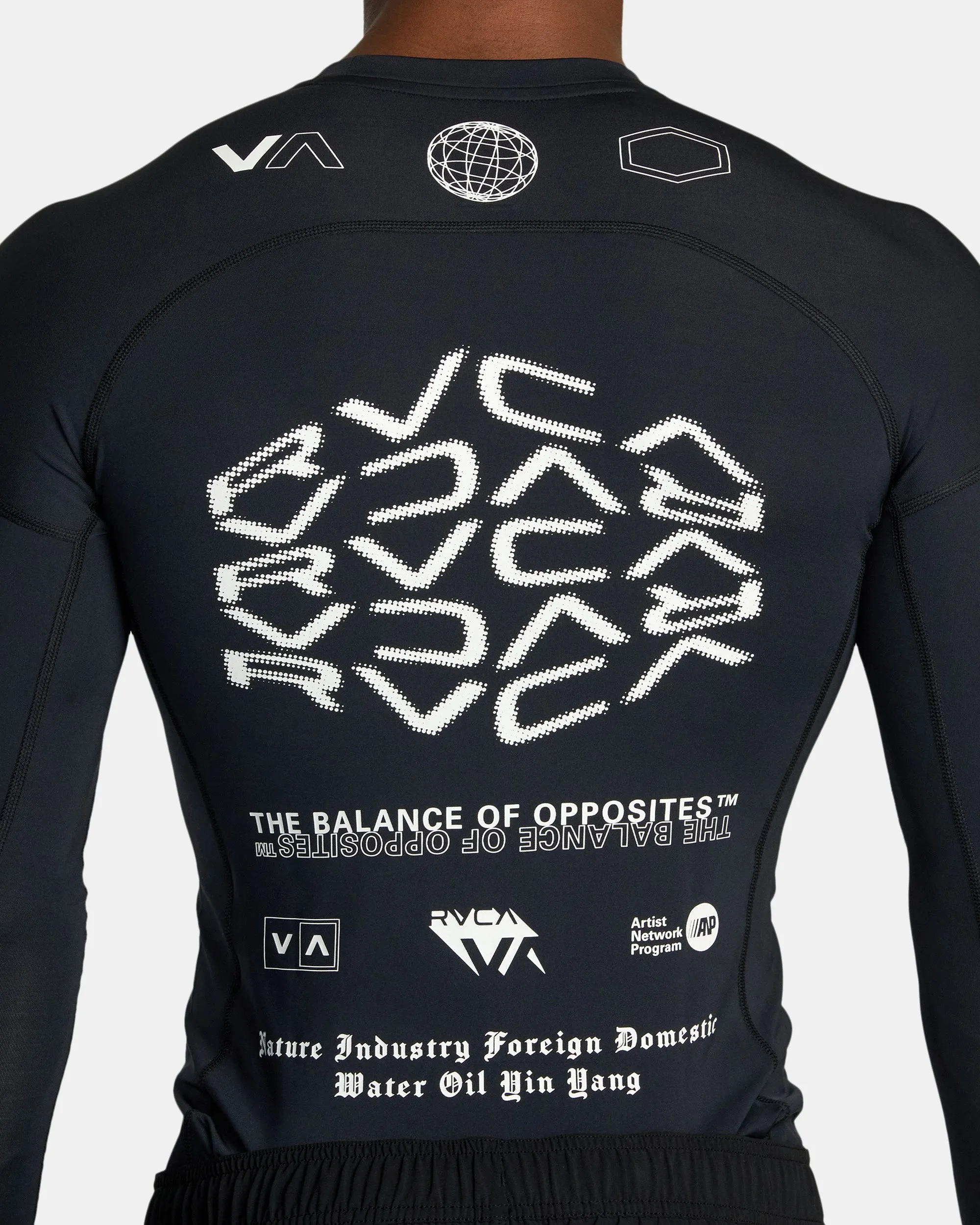 VA Sport Long Sleeve Rashguard - Black All Brand 2