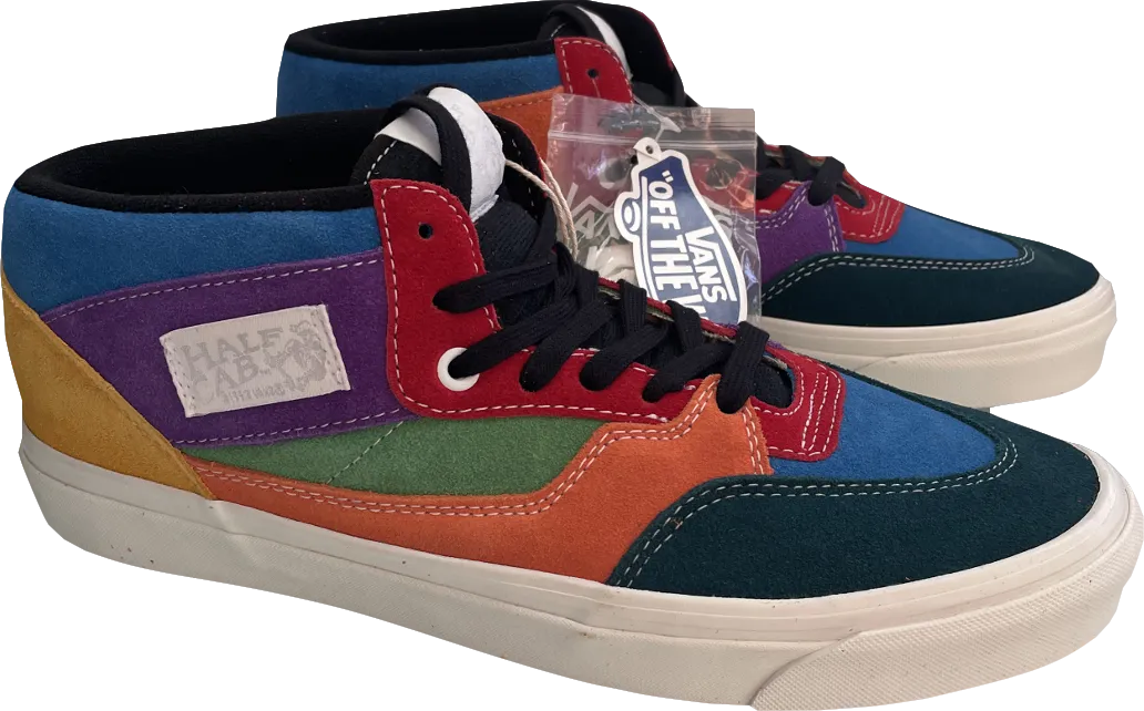 VANS Multicoloured Skate Suede Leather Half Cab '30th Anniversary' Shoes - Multicolor Bnib UK 9.5 EU 43.5 👞