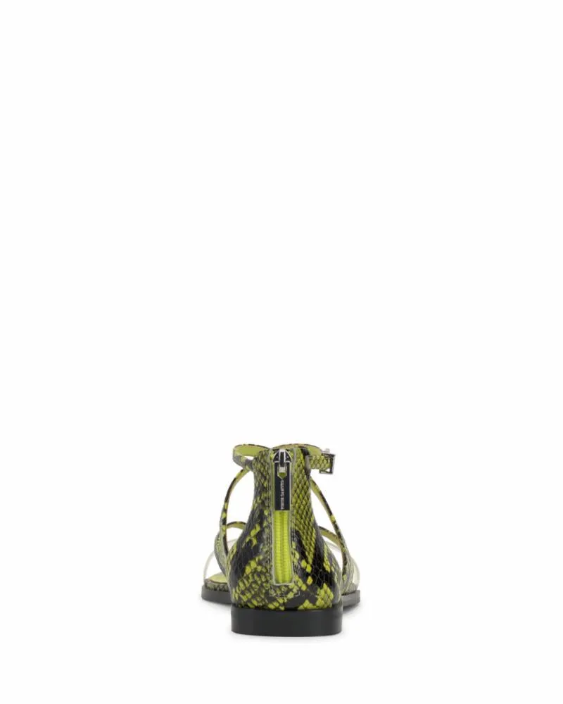 Vince Camuto LOMEEANA ACID LIME CLEAR/PYTHON PVC