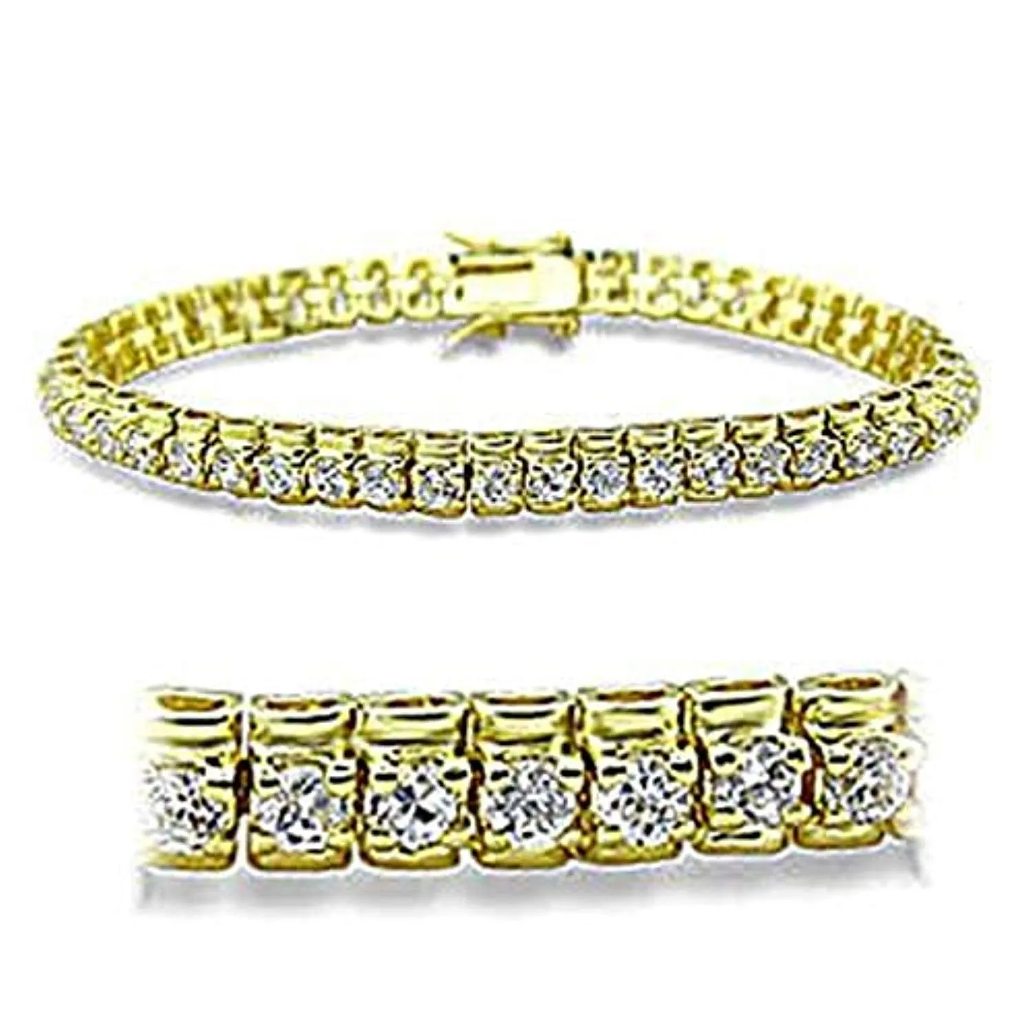 WildKlass Western Bracelet Gold Women AAA Grade CZ Clear