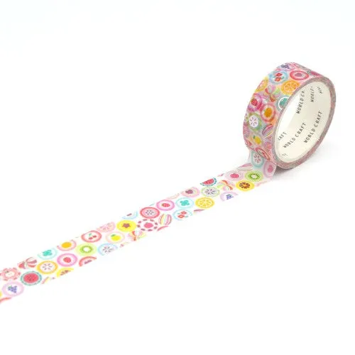 World Craft Glittery Candy Masking Tape KRMT15-069