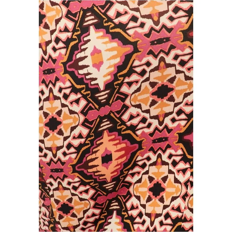 Zariah Front Tie Dress - Pink Multi