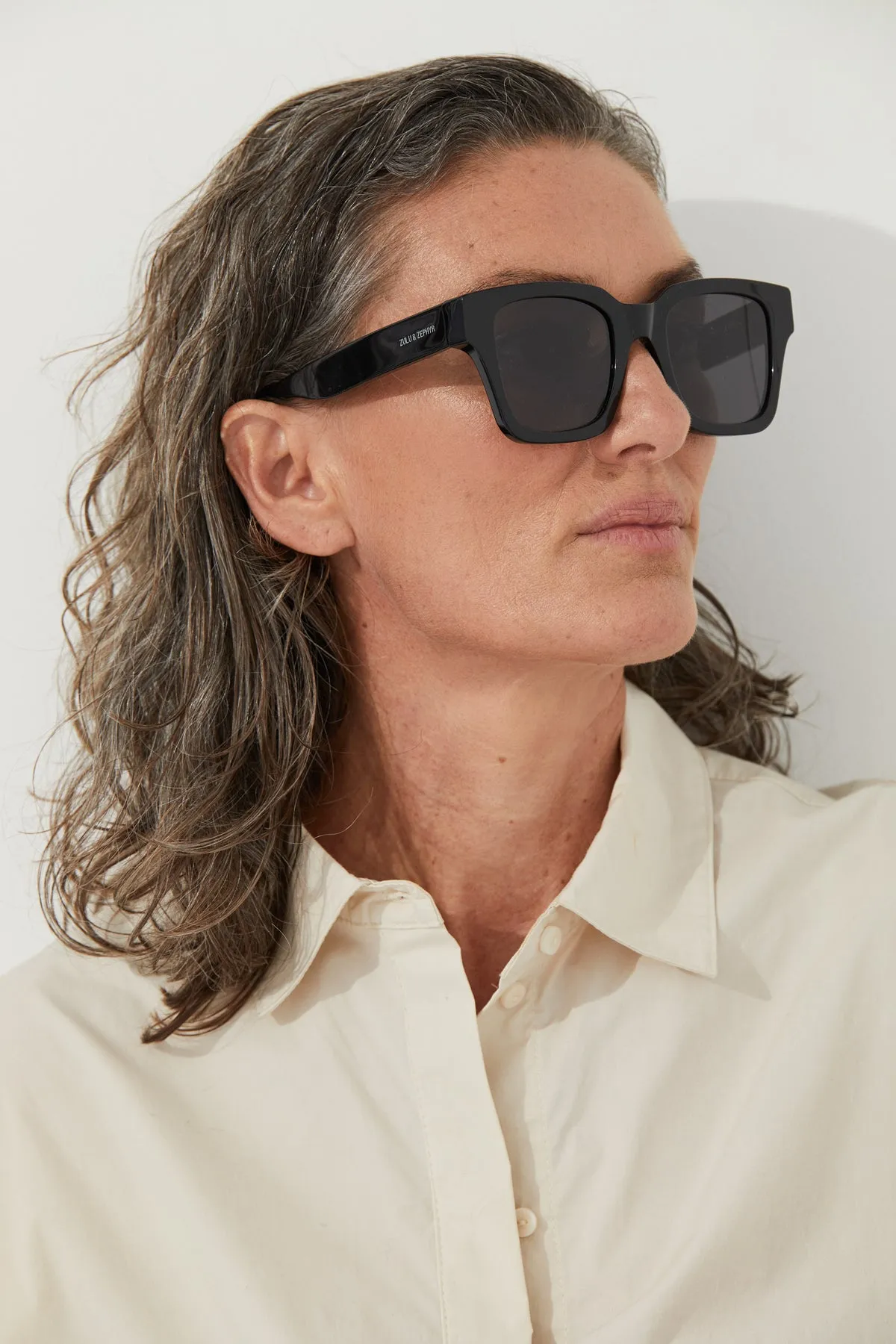 Zulu & Zephyr x Local Supply - Square Sunglasses - Black