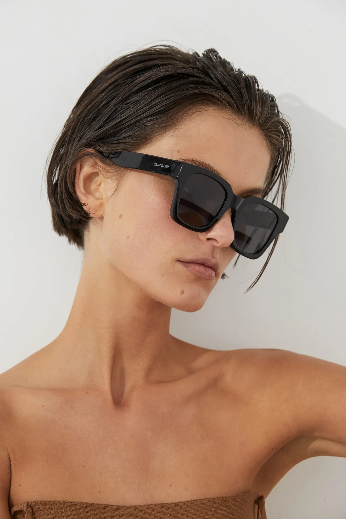 Zulu & Zephyr x Local Supply - Square Sunglasses - Black